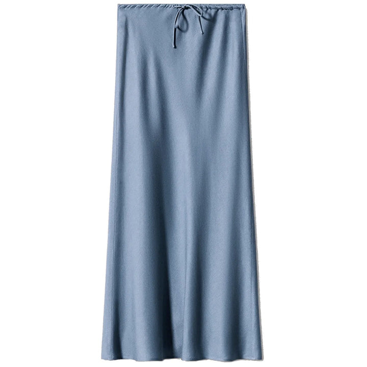 Ondine Drawstring Satin Skirt