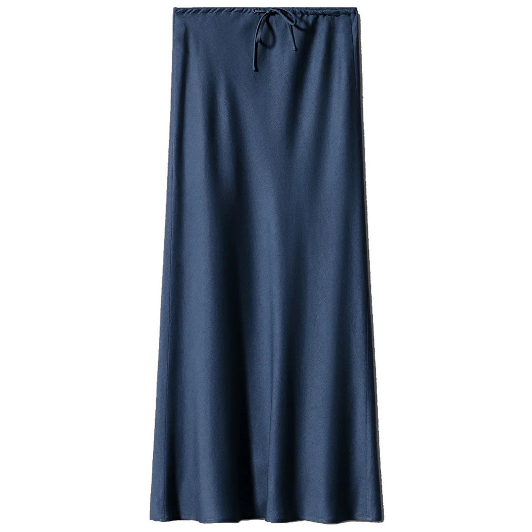 Ondine Drawstring Satin Skirt