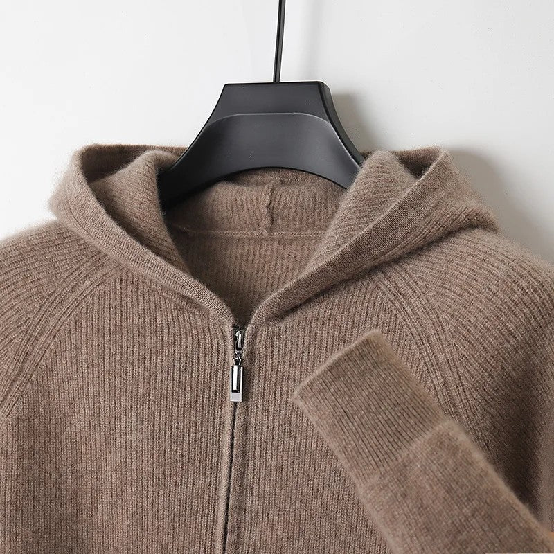 Ellsworth Hooded Wool Cardigan
