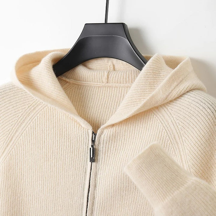 Ellsworth Hooded Wool Cardigan
