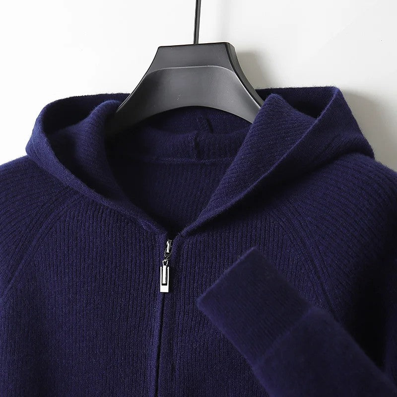 Ellsworth Hooded Wool Cardigan
