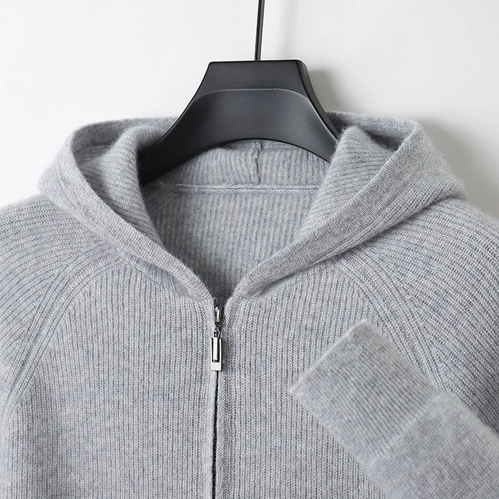 Ellsworth Hooded Wool Cardigan