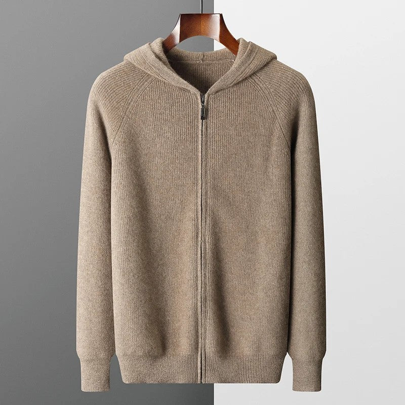 Ellsworth Hooded Wool Cardigan
