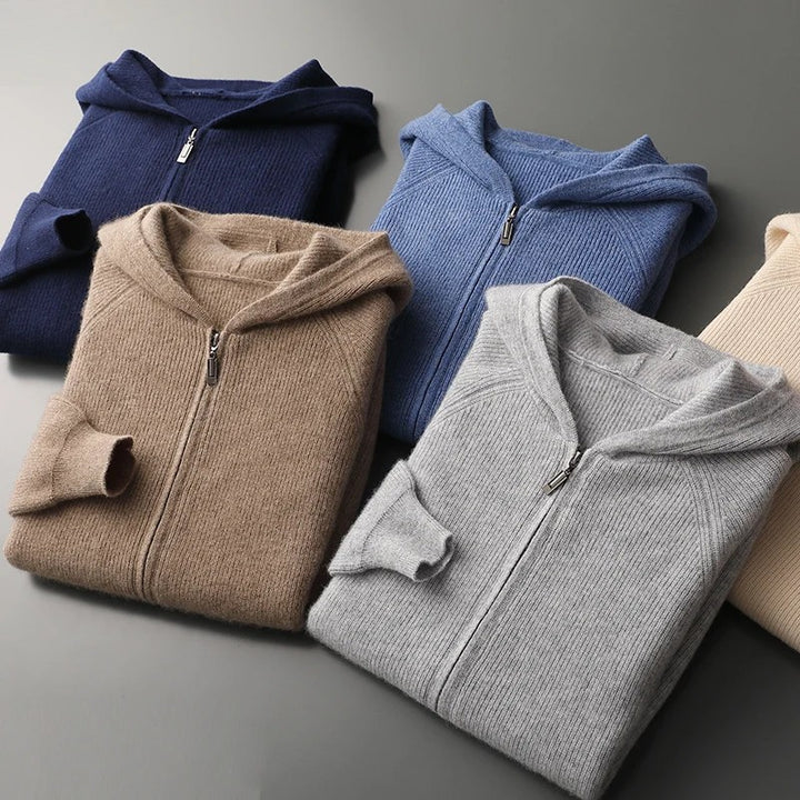 Ellsworth Hooded Wool Cardigan