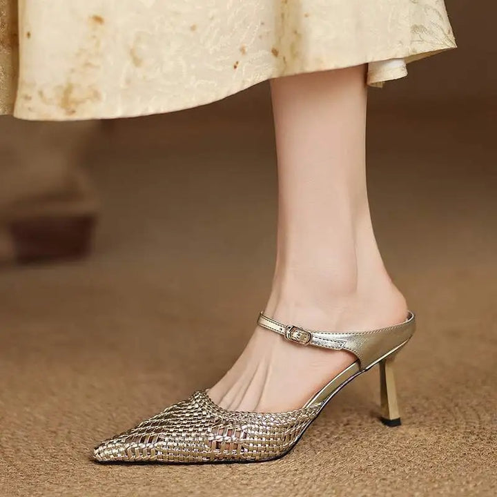 Bellagio Woven Mule Heels