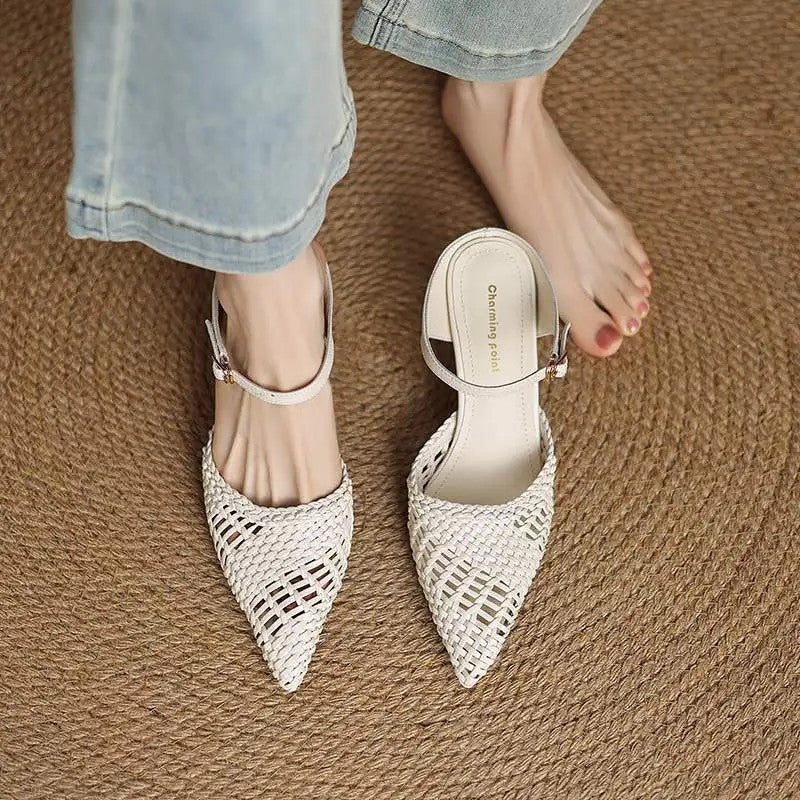 Bellagio Woven Mule Heels