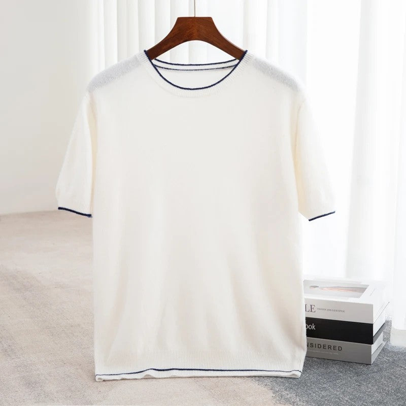 Tipline Colorblock Knit Tee