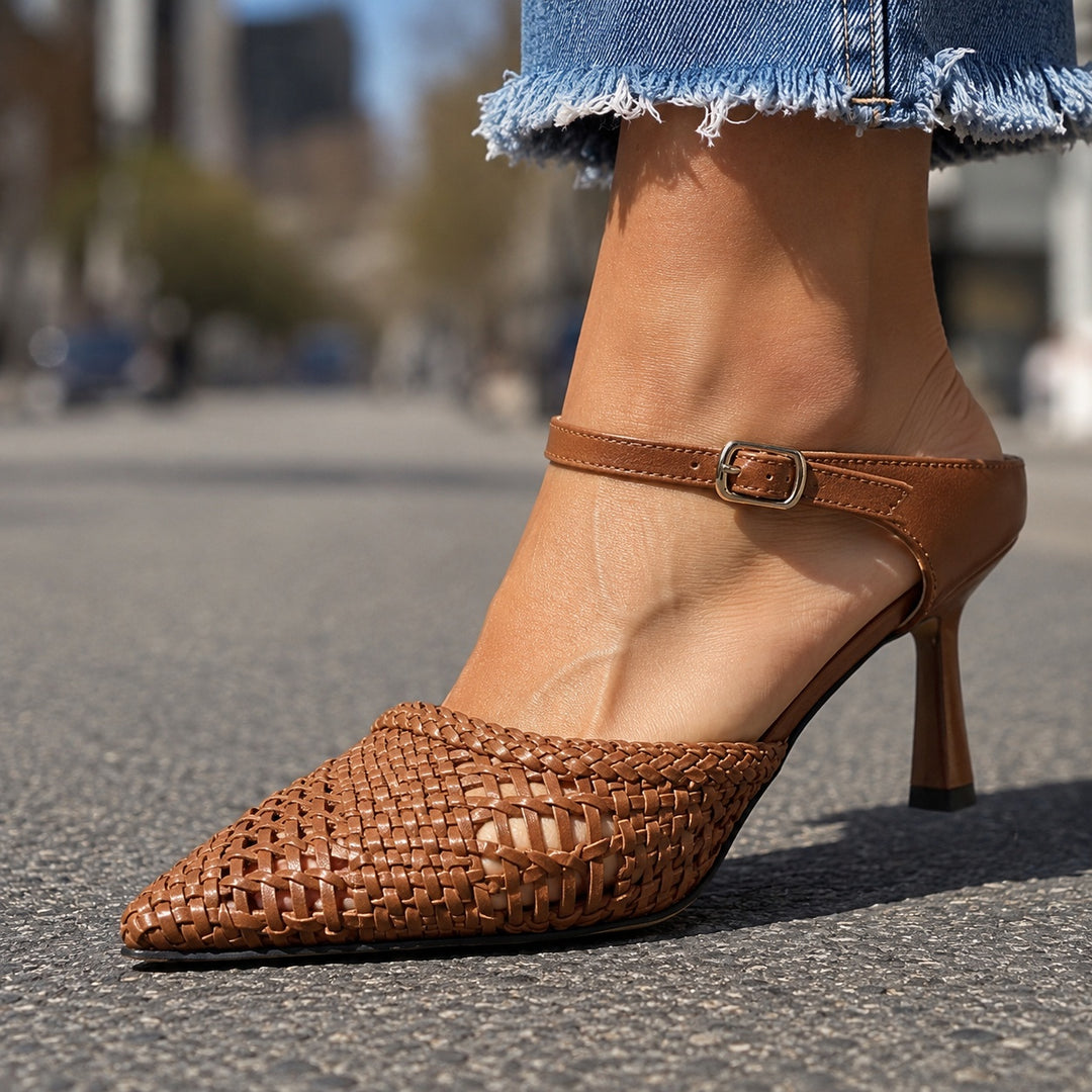 Bellagio Woven Mule Heels — ce_brooklyn_s2_01