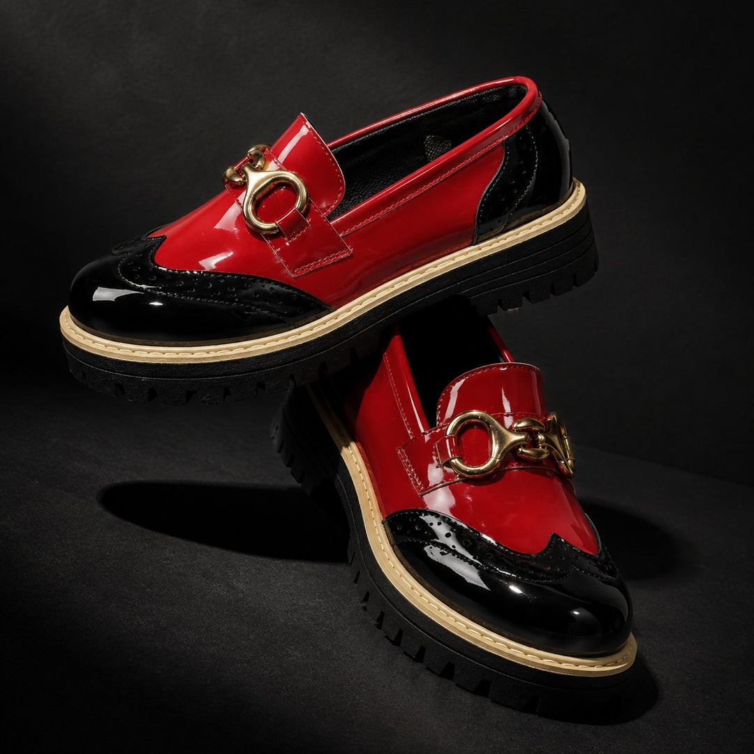Bicolore Brogue Platform Loafers — ce_metastatic_06