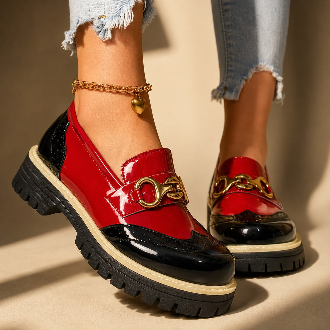Bicolore Brogue Platform Loafers — ce_metastatic_07