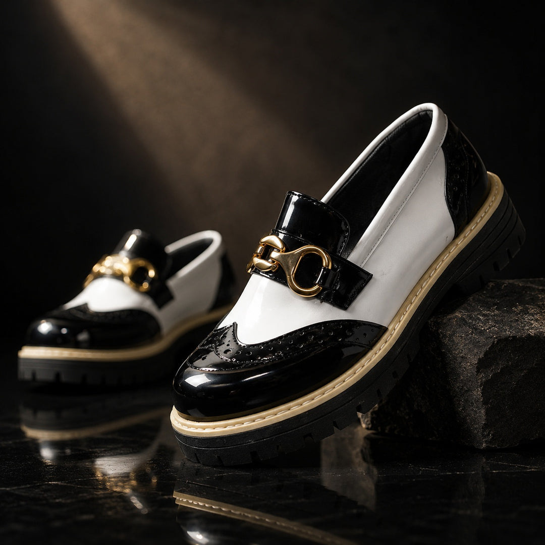 Bicolore Brogue Platform Loafers — ce_metastatic_08