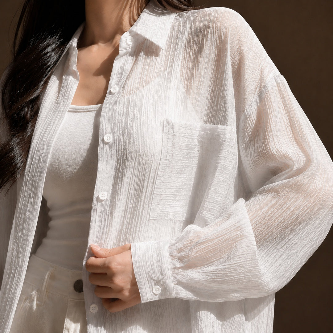 Brezzina Sheer Chiffon Shirt — ce_studio_01