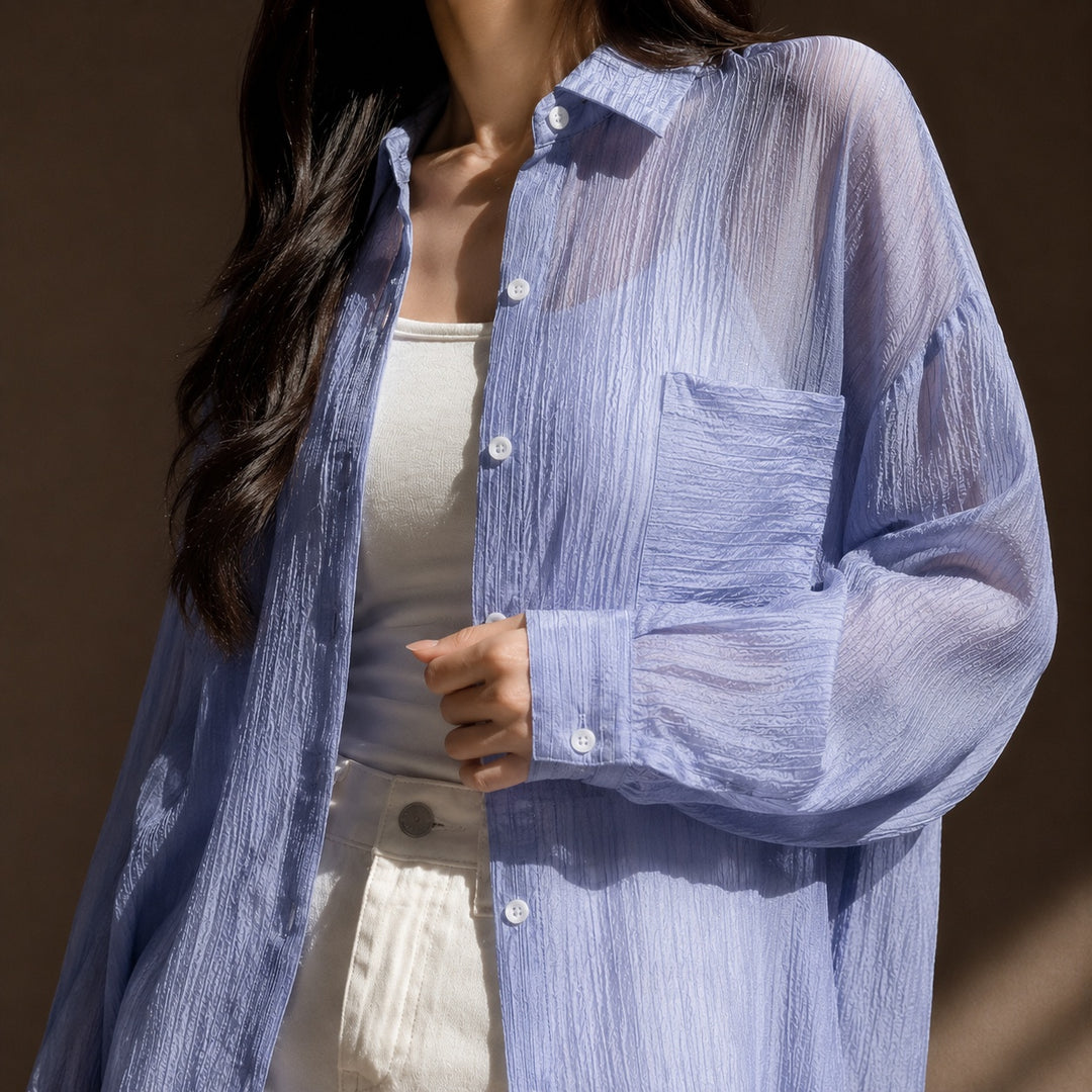 Brezzina Sheer Chiffon Shirt — ce_studio_01