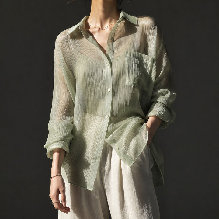 Brezzina Sheer Chiffon Shirt — ce_studio_01
