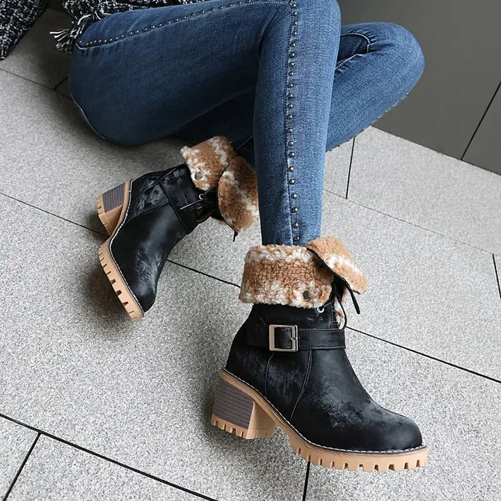 Alpine Cuff Ankle Boots
