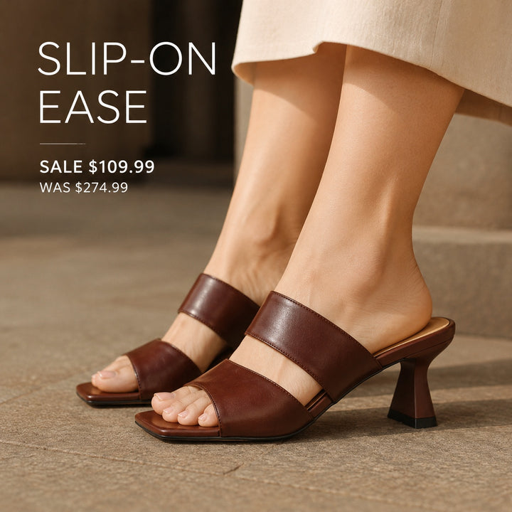 Calice Twin Strap Leather Mules — ce_metastatic_07