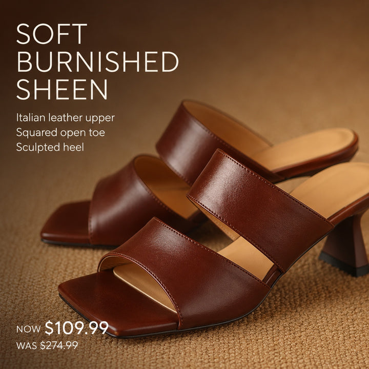 Calice Twin Strap Leather Mules — ce_metastatic_08