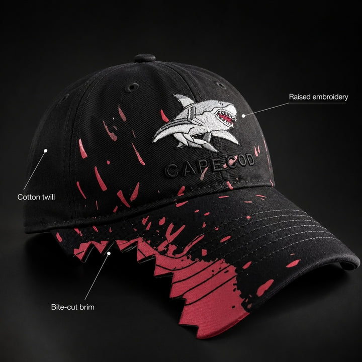 Carcharo Shark Bite Baseball Cap — ce_metastatic_01