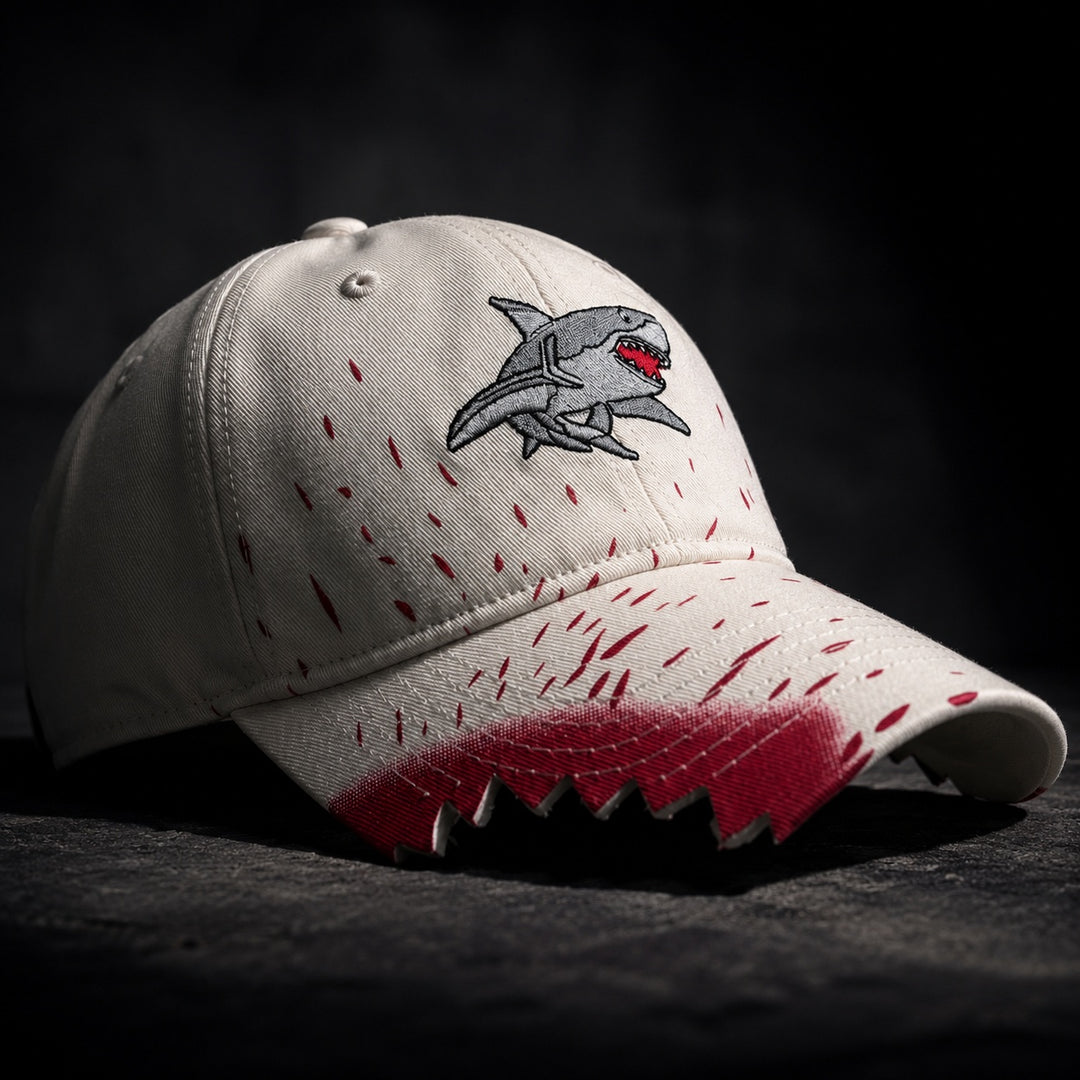Carcharo Shark Bite Baseball Cap — ce_metastatic_03