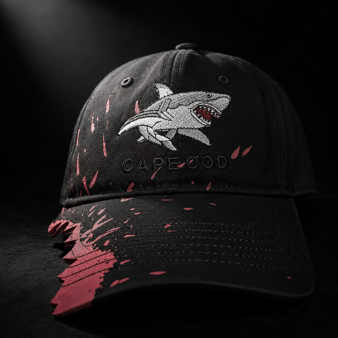 Carcharo Shark Bite Baseball Cap — ce_metastatic_04