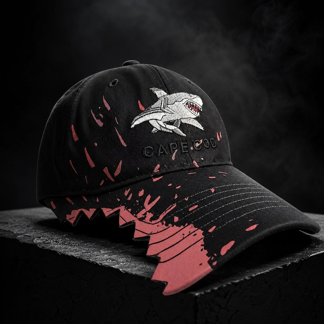 Carcharo Shark Bite Baseball Cap — ce_metastatic_05