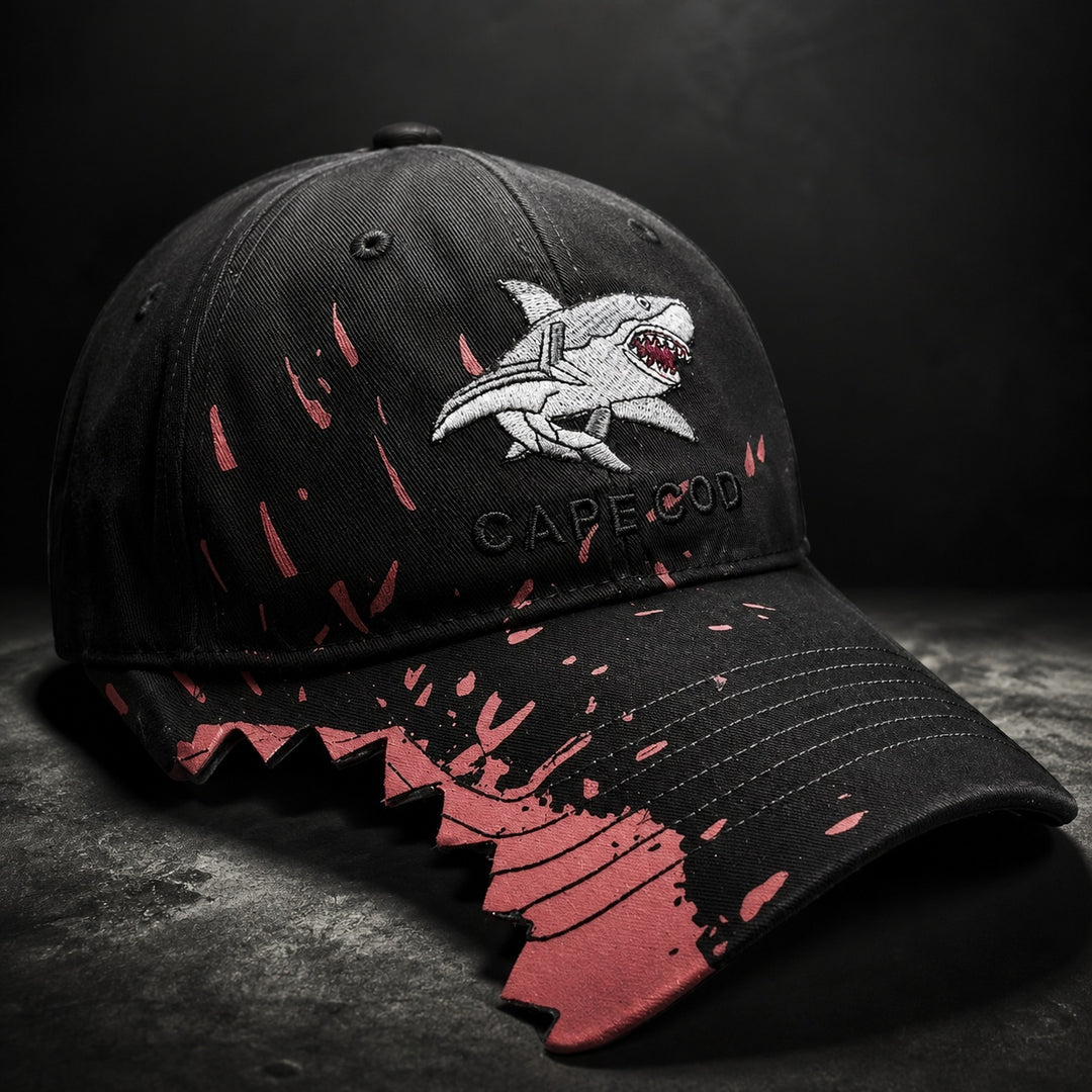 Carcharo Shark Bite Baseball Cap — ce_metastatic_06