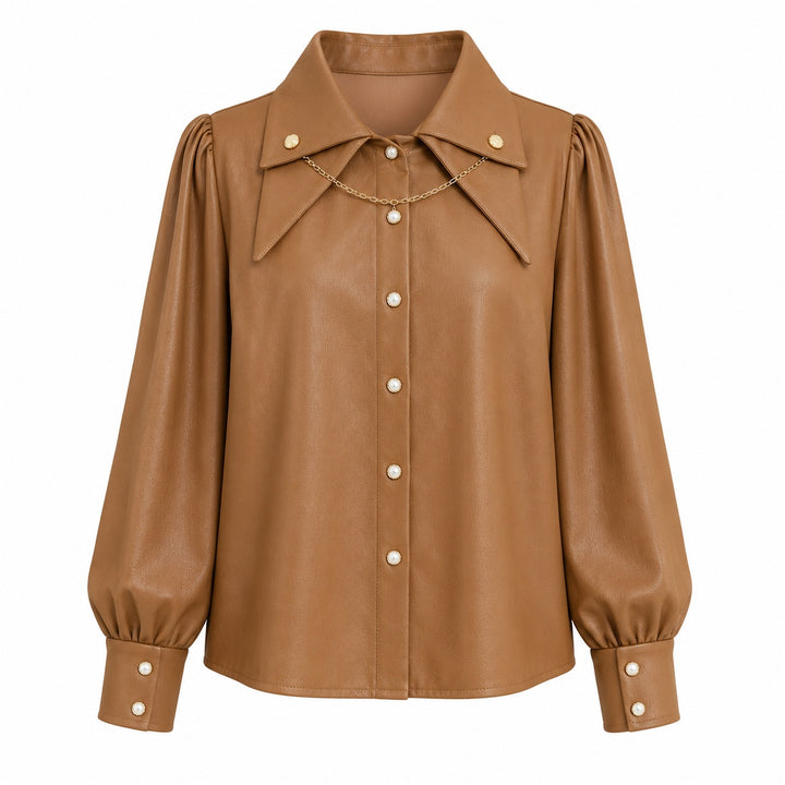 Colette Chain-Collar Blouse — ce_wb_01