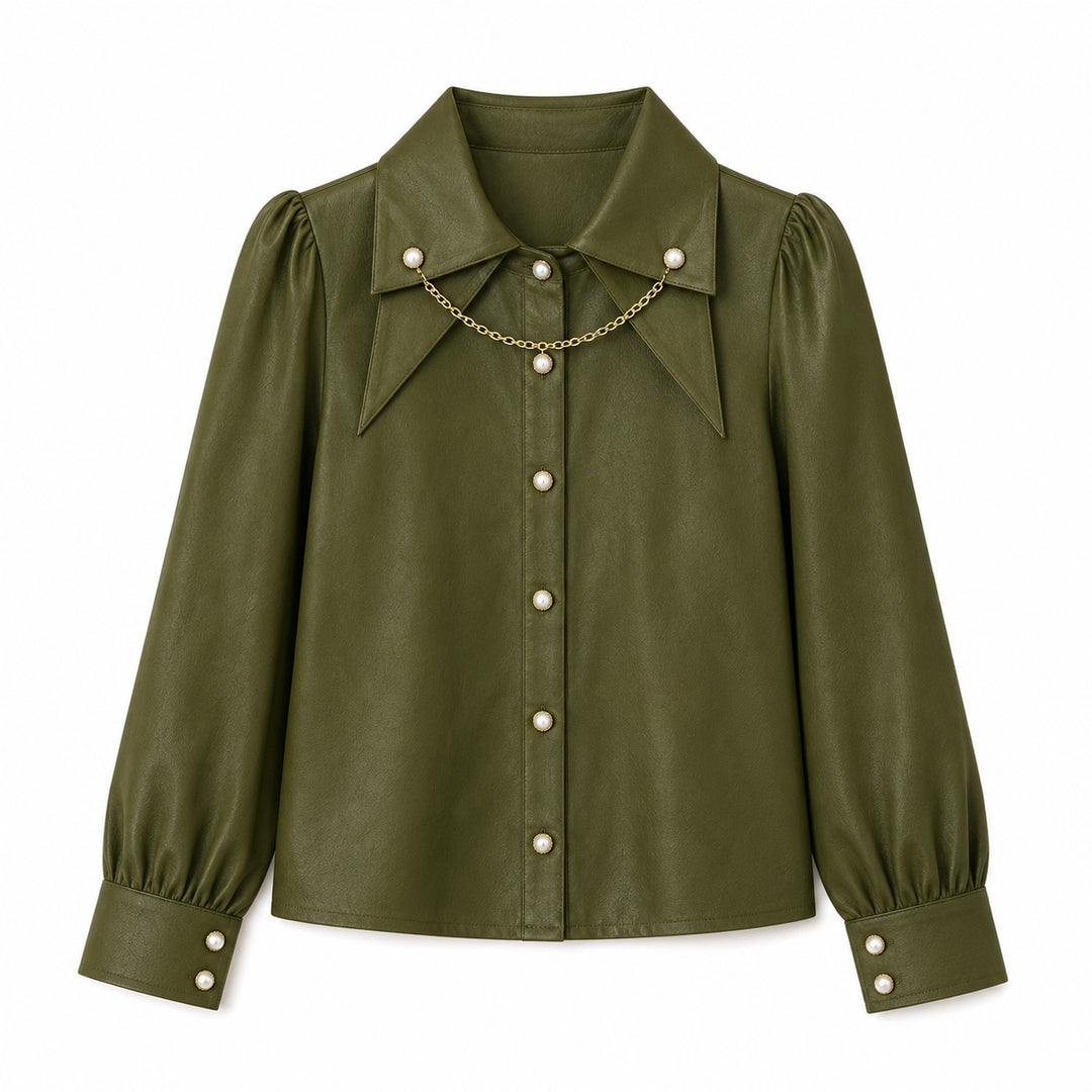 Colette Chain-Collar Blouse — ce_wb_01