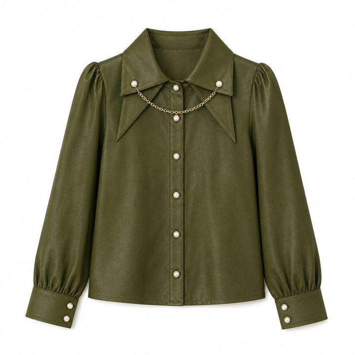 Colette Chain-Collar Blouse — ce_wb_01