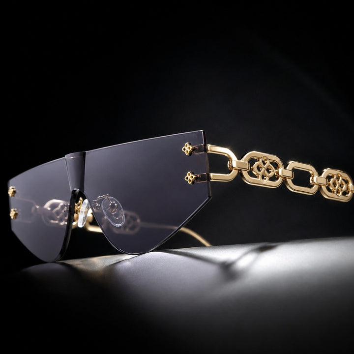 Catenina Chain-Temple Shield Sunglasses — ce_metastatic_04