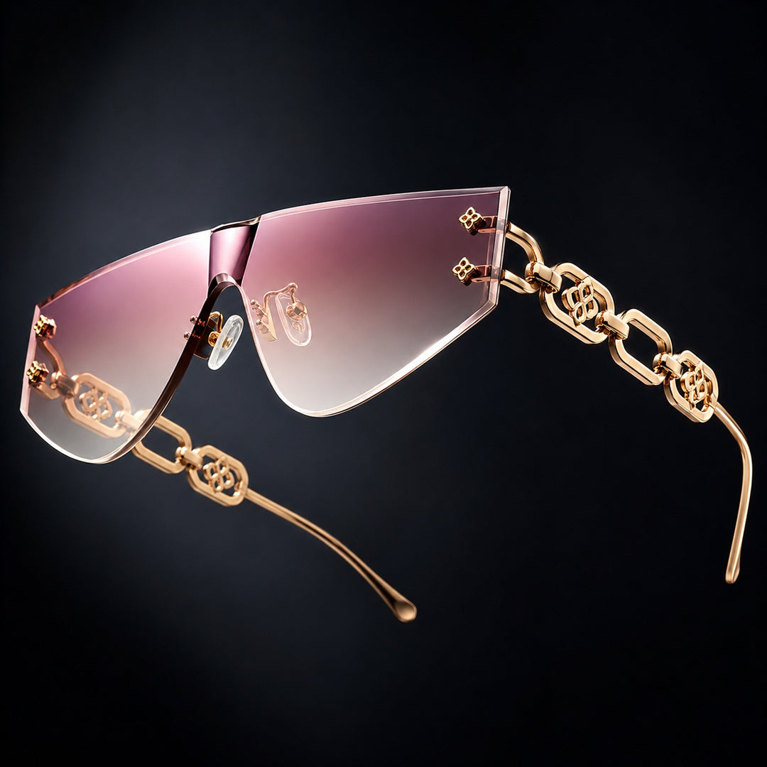 Catenina Chain-Temple Shield Sunglasses — ce_metastatic_08
