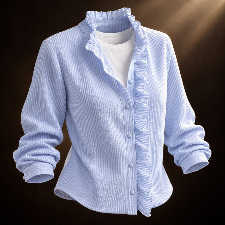 Colette Ruffle Placket Blouse — ce_soul_s3_01