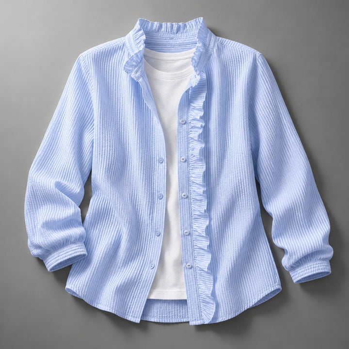 Colette Ruffle Placket Blouse — ce_soul_s1_01