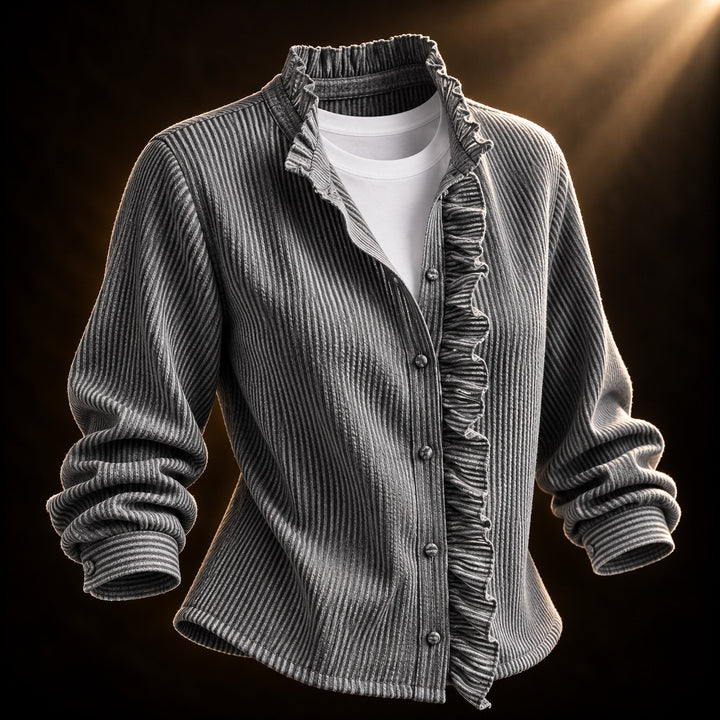 Colette Ruffle Placket Blouse — ce_soul_s3_01
