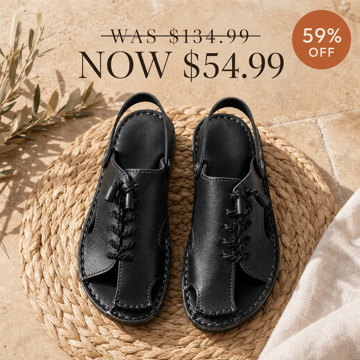 Corded Leather Fisherman Sandals — 03_flatlay_price_anchor
