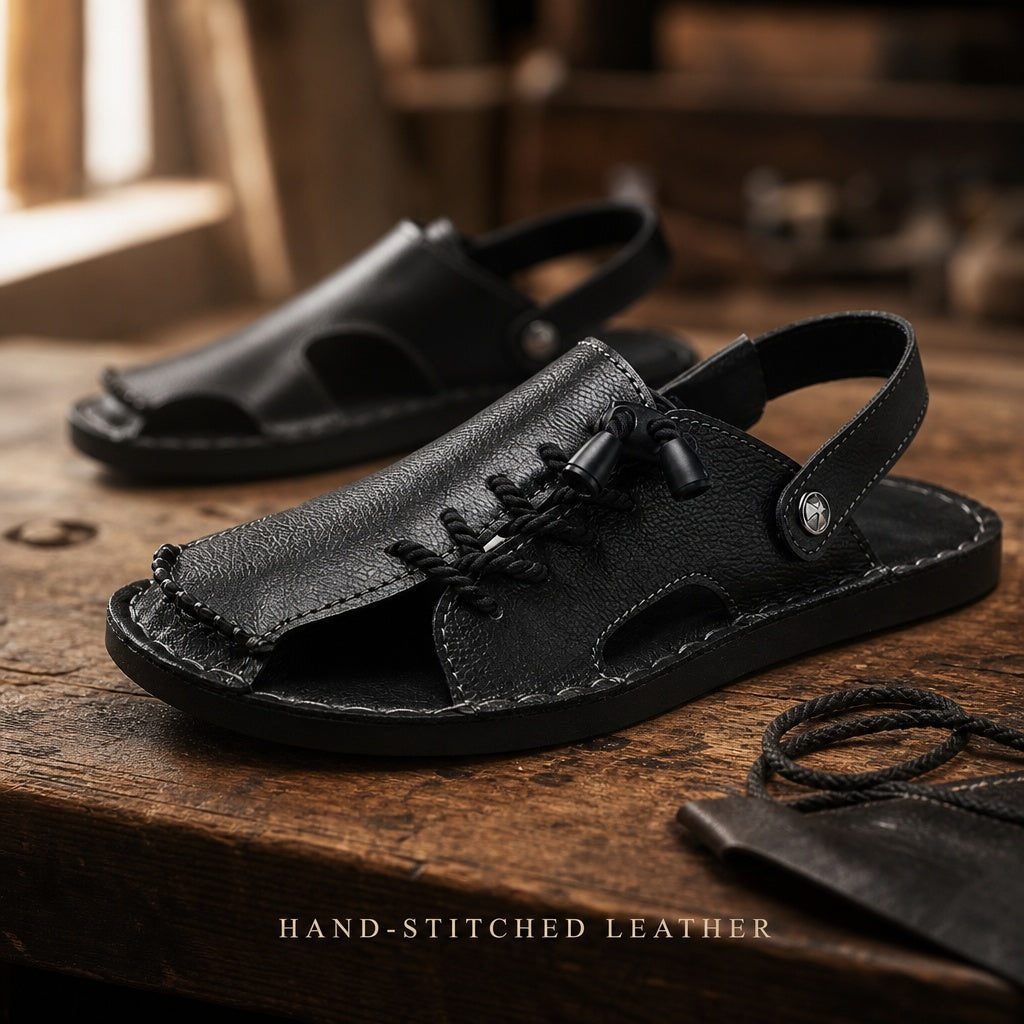 Corded Leather Fisherman Sandals — 06_sole_stitch_craftsmanship