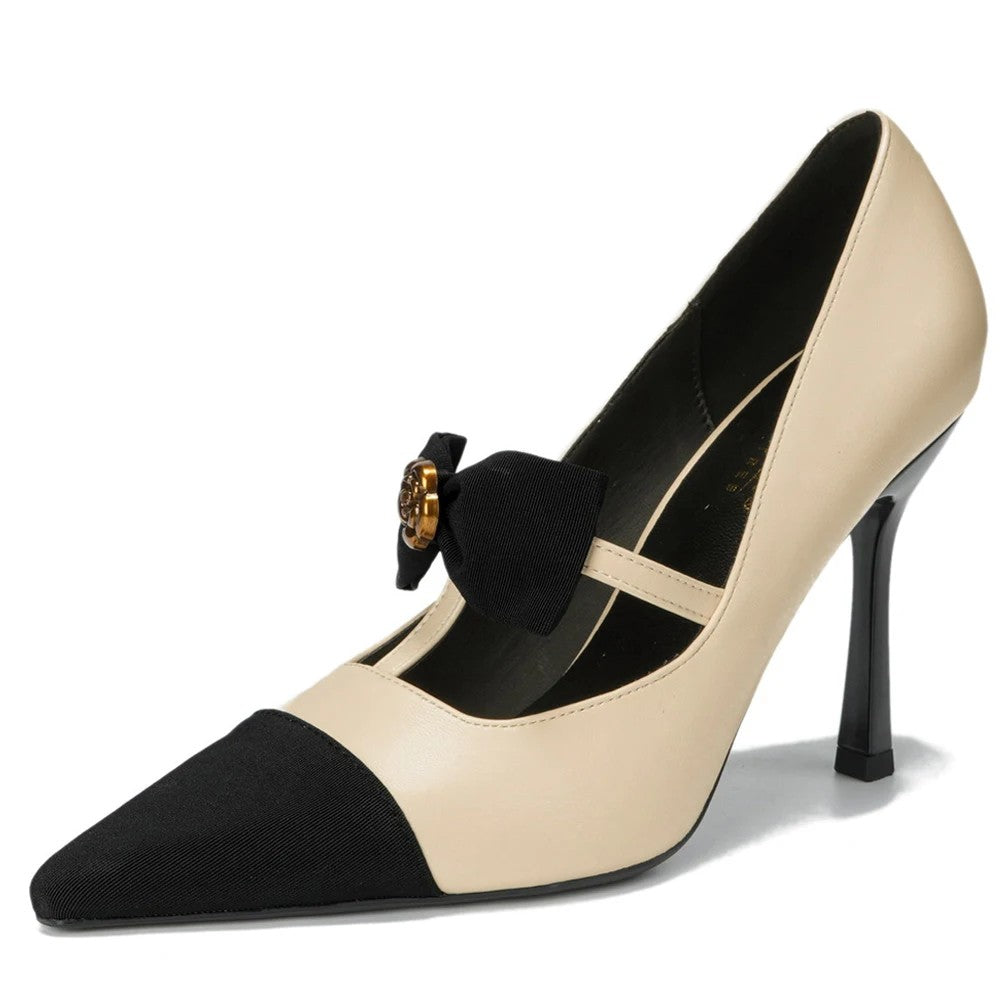 Camellia Bow Pumps