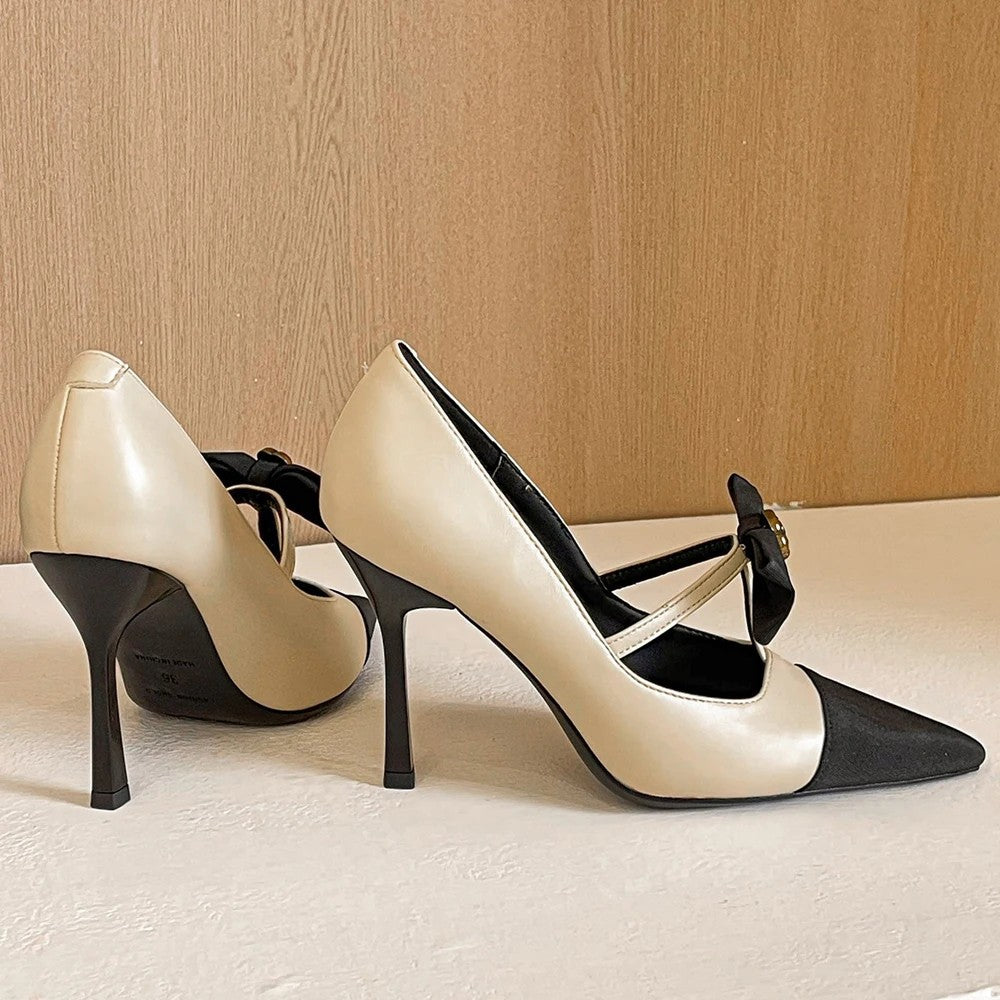 Camellia Bow Pumps