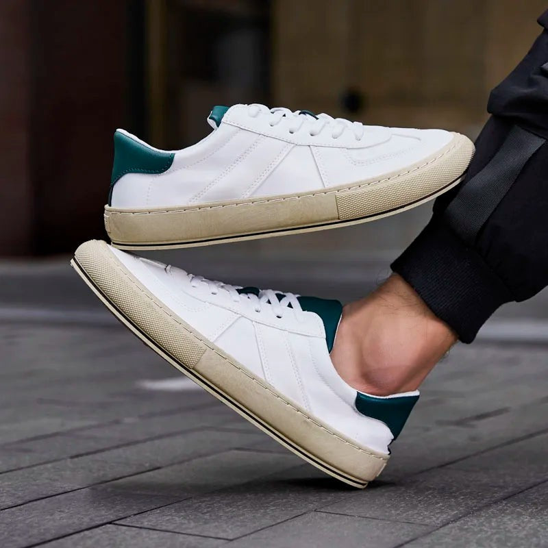 Verdello Heel-Tab Court Sneakers