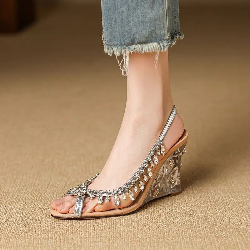 Chandelier Wedge Sandals