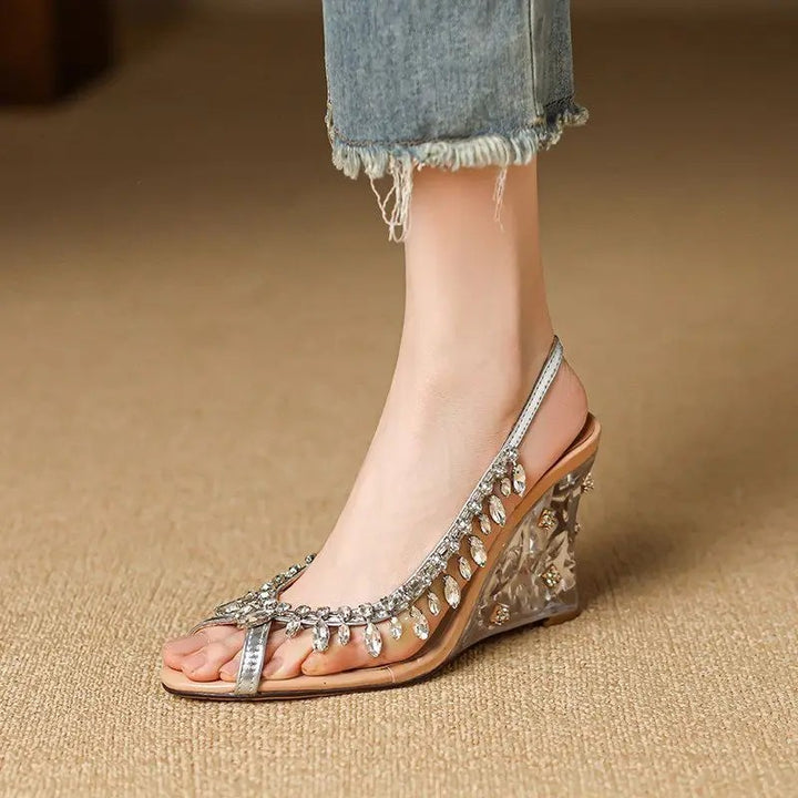 Chandelier Wedge Sandals