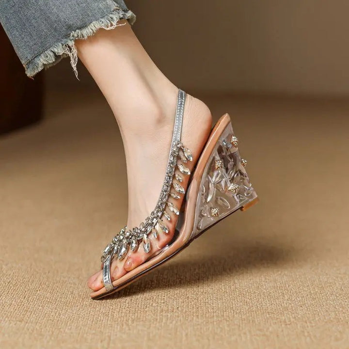 Chandelier Wedge Sandals