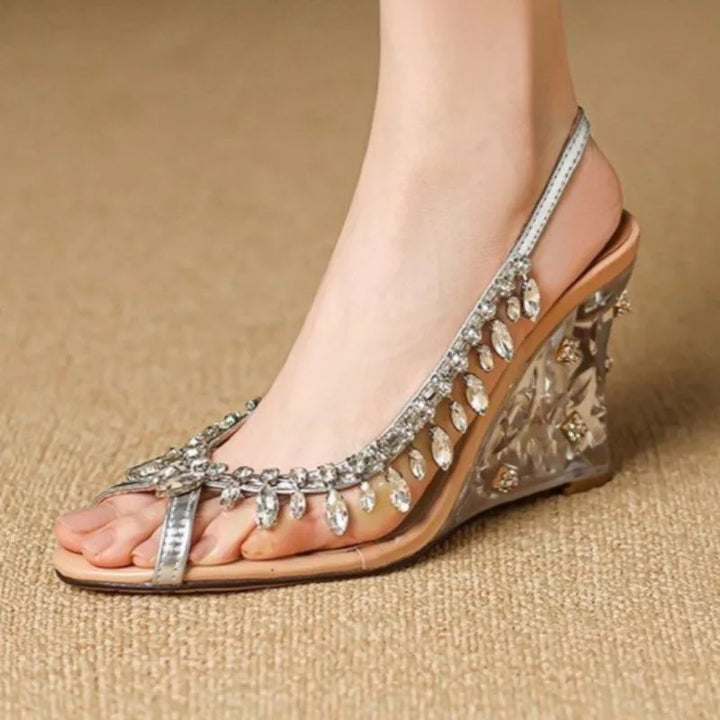 Chandelier Wedge Sandals