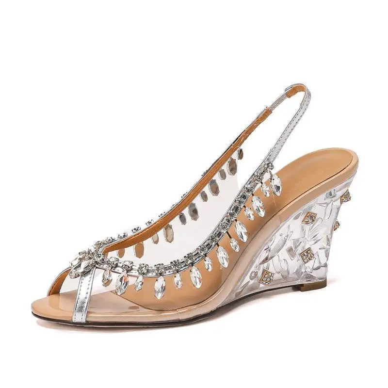 Chandelier Wedge Sandals