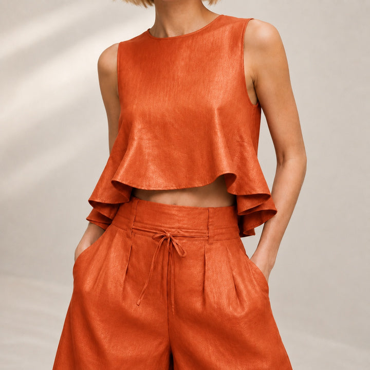 Estiva Ruffle-Hem Wide-Leg Set — ce_studio_01