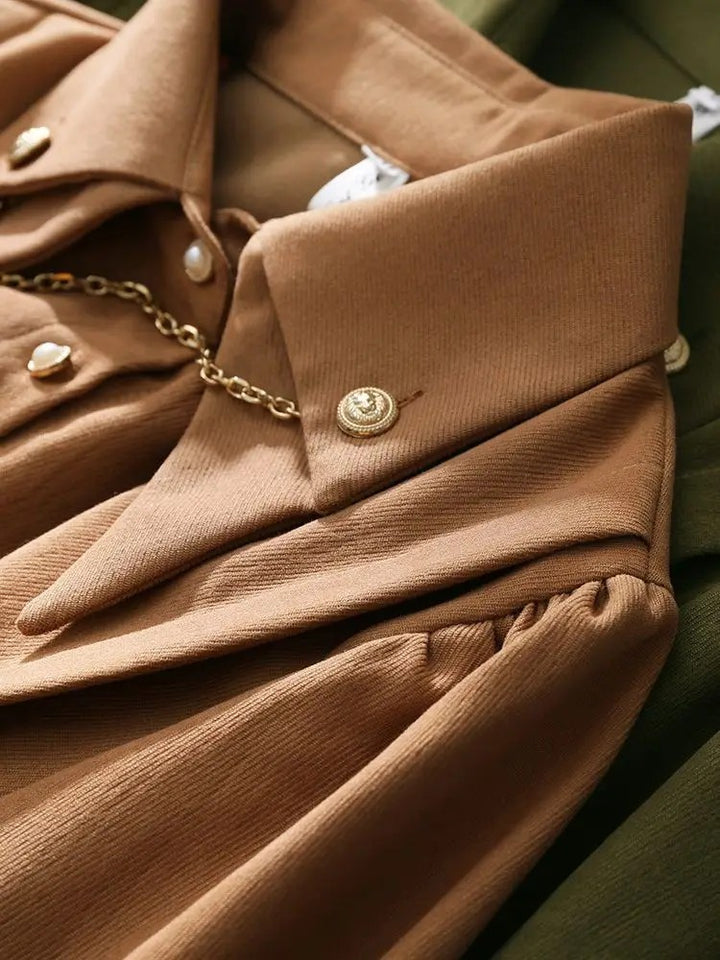 Catena Chain-Collar Blouse