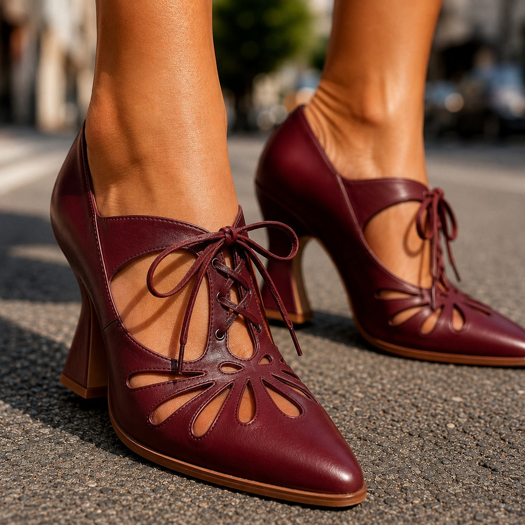 Farfalla Lace-Up Mary Jane Pumps — ce_brooklyn_s1_01
