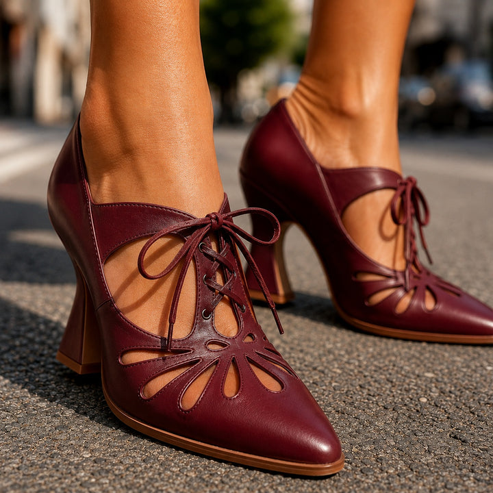 Farfalla Lace-Up Mary Jane Pumps — ce_brooklyn_s1_01