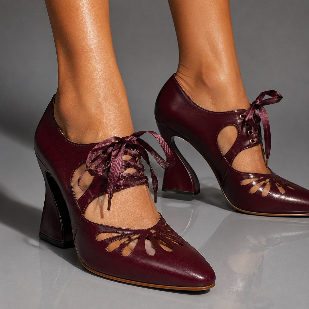 Farfalla Lace-Up Mary Jane Pumps — ce_brooklyn_s3_01