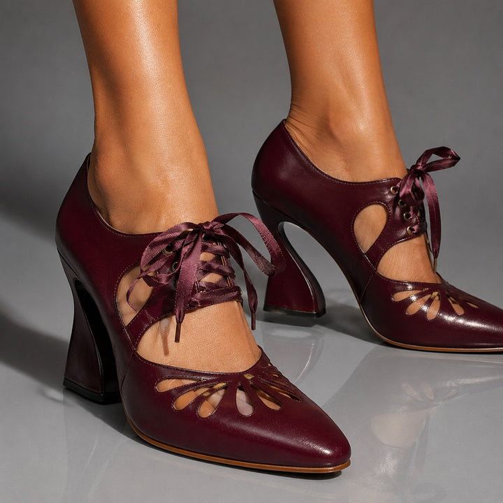 Farfalla Lace-Up Mary Jane Pumps — ce_brooklyn_s3_01